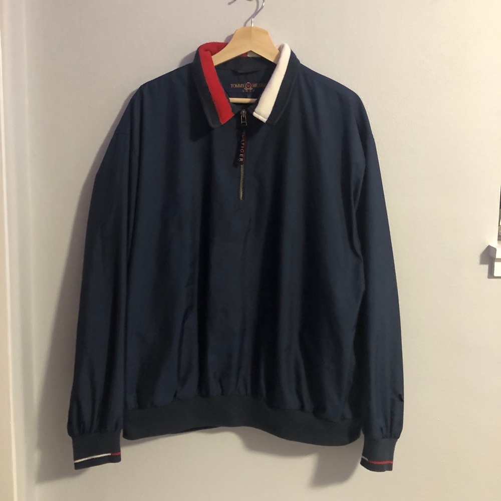 Vintage Tommy Hilfiger Golf Pullover Zip Up Jacket